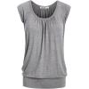 imageLock and Love Womens Scoop Neck Short Sleeve SolidPrintDipDye Sweetheart Top S3XL Plus SizeWt1054heathergrey