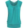 imageLock and Love Womens Scoop Neck Short Sleeve SolidPrintDipDye Sweetheart Top S3XL Plus SizeWt1054jade