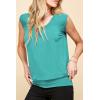 imageLock and Love Womens Scoop Neck Short Sleeve SolidPrintDipDye Sweetheart Top S3XL Plus SizeWt1054jade