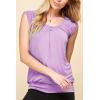 imageLock and Love Womens Scoop Neck Short Sleeve SolidPrintDipDye Sweetheart Top S3XL Plus SizeWt1054lilac
