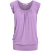 imageLock and Love Womens Scoop Neck Short Sleeve SolidPrintDipDye Sweetheart Top S3XL Plus SizeWt1054lilac