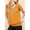 imageLock and Love Womens Scoop Neck Short Sleeve SolidPrintDipDye Sweetheart Top S3XL Plus SizeWt1054mustard