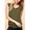imageLock and Love Womens Scoop Neck Short Sleeve SolidPrintDipDye Sweetheart Top S3XL Plus SizeWt1054olive
