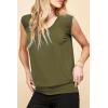 imageLock and Love Womens Scoop Neck Short Sleeve SolidPrintDipDye Sweetheart Top S3XL Plus SizeWt1054olive