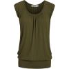 imageLock and Love Womens Scoop Neck Short Sleeve SolidPrintDipDye Sweetheart Top S3XL Plus SizeWt1054olive