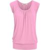 imageLock and Love Womens Scoop Neck Short Sleeve SolidPrintDipDye Sweetheart Top S3XL Plus SizeWt1054pink