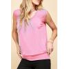 imageLock and Love Womens Scoop Neck Short Sleeve SolidPrintDipDye Sweetheart Top S3XL Plus SizeWt1054pink