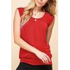 imageLock and Love Womens Scoop Neck Short Sleeve SolidPrintDipDye Sweetheart Top S3XL Plus SizeWt1054red