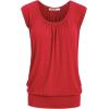 imageLock and Love Womens Scoop Neck Short Sleeve SolidPrintDipDye Sweetheart Top S3XL Plus SizeWt1054red