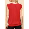 imageLock and Love Womens Scoop Neck Short Sleeve SolidPrintDipDye Sweetheart Top S3XL Plus SizeWt1054red