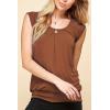 imageLock and Love Womens Scoop Neck Short Sleeve SolidPrintDipDye Sweetheart Top S3XL Plus SizeWt1054rust