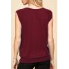 imageLock and Love Womens Scoop Neck Short Sleeve SolidPrintDipDye Sweetheart Top S3XL Plus SizeWt1054wine