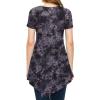 imageLock and Love Womens Short Sleeve All Over TieDye Ombre Tunic ShirtWt1063black