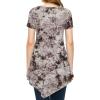imageLock and Love Womens Short Sleeve All Over TieDye Ombre Tunic ShirtWt1063brown
