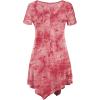 imageLock and Love Womens Short Sleeve All Over TieDye Ombre Tunic ShirtWt1063coral