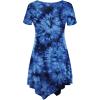 imageLock and Love Womens Short Sleeve All Over TieDye Ombre Tunic ShirtWt1063navy