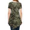 imageLock and Love Womens Short Sleeve All Over TieDye Ombre Tunic ShirtWt1063olive