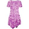 imageLock and Love Womens Short Sleeve All Over TieDye Ombre Tunic ShirtWt1063purple
