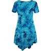 imageLock and Love Womens Short Sleeve All Over TieDye Ombre Tunic ShirtWt1063teal
