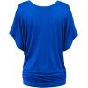 imageLock and Love Womens Short Sleeve Crew NeckV Neck TieDye Dolman Tunic TopWt1038cobaltblue