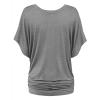 imageLock and Love Womens Short Sleeve Crew NeckV Neck TieDye Dolman Tunic TopWt1038hdg