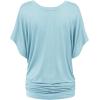 imageLock and Love Womens Short Sleeve Crew NeckV Neck TieDye Dolman Tunic TopWt1038lightblue