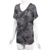 imageLock and Love Womens Short Sleeve Crew NeckV Neck TieDye Dolman Tunic TopWt1114black