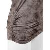 imageLock and Love Womens Short Sleeve Crew NeckV Neck TieDye Dolman Tunic TopWt1114brown