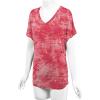 imageLock and Love Womens Short Sleeve Crew NeckV Neck TieDye Dolman Tunic TopWt1114coral