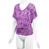 imageLock and Love Womens Short Sleeve Crew NeckV Neck TieDye Dolman Tunic TopWt1114purple