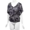 imageLock and Love Womens Short Sleeve Crew NeckV Neck TieDye Dolman Tunic TopWt1116black