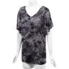 imageLock and Love Womens Short Sleeve Crew NeckV Neck TieDye Dolman Tunic TopWt1116black