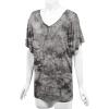 imageLock and Love Womens Short Sleeve Crew NeckV Neck TieDye Dolman Tunic TopWt1116brown