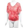 imageLock and Love Womens Short Sleeve Crew NeckV Neck TieDye Dolman Tunic TopWt1116coral