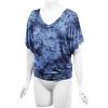 imageLock and Love Womens Short Sleeve Crew NeckV Neck TieDye Dolman Tunic TopWt1116navy