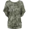 imageLock and Love Womens Short Sleeve Crew NeckV Neck TieDye Dolman Tunic TopWt1116olive