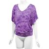imageLock and Love Womens Short Sleeve Crew NeckV Neck TieDye Dolman Tunic TopWt1116purple