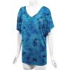 imageLock and Love Womens Short Sleeve Crew NeckV Neck TieDye Dolman Tunic TopWt1116teal