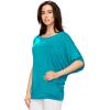 imageLock and Love Womens Solid Scoop Neck Short Sleeve Loose Blouse Batwing Dolman Top OversizeWt1073jade