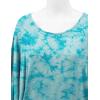 imageLock and Love Womens Solid Scoop Neck Short Sleeve Loose Blouse Batwing Dolman Top OversizeWt1096aqua