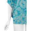 imageLock and Love Womens Solid Scoop Neck Short Sleeve Loose Blouse Batwing Dolman Top OversizeWt1096aqua