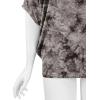 imageLock and Love Womens Solid Scoop Neck Short Sleeve Loose Blouse Batwing Dolman Top OversizeWt1096brown
