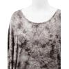 imageLock and Love Womens Solid Scoop Neck Short Sleeve Loose Blouse Batwing Dolman Top OversizeWt1096brown