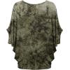 imageLock and Love Womens Solid Scoop Neck Short Sleeve Loose Blouse Batwing Dolman Top OversizeWt1096olive
