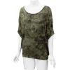 imageLock and Love Womens Solid Scoop Neck Short Sleeve Loose Blouse Batwing Dolman Top OversizeWt1096olive