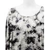 imageLock and Love Womens Solid Scoop Neck Short Sleeve Loose Blouse Batwing Dolman Top OversizeWt1096whiteblack