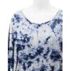 imageLock and Love Womens Solid Scoop Neck Short Sleeve Loose Blouse Batwing Dolman Top OversizeWt1096whitenavy