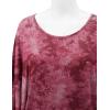 imageLock and Love Womens Solid Scoop Neck Short Sleeve Loose Blouse Batwing Dolman Top OversizeWt1096wine