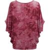 imageLock and Love Womens Solid Scoop Neck Short Sleeve Loose Blouse Batwing Dolman Top OversizeWt1096wine
