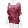 imageLock and Love Womens Solid Scoop Neck Short Sleeve Loose Blouse Batwing Dolman Top OversizeWt1096wine
